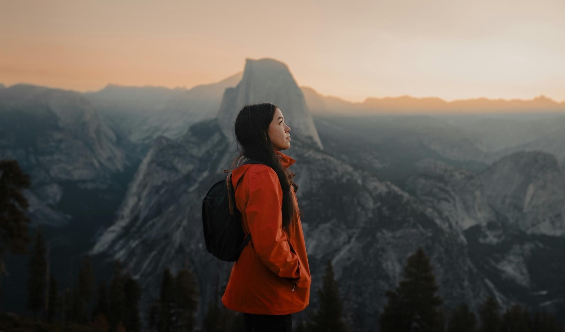 a man standing on a mountain